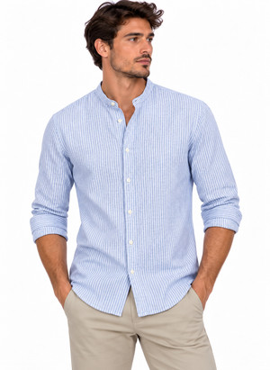 SOLO TG. XL - Fred Mello - Camicia Cotone Leggero Estivo - FM18S01CT  Col. Riga Coreana