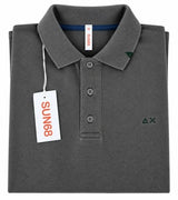 SOLO TG. S - SUN68 Polo - Polo Manica Lunga in Cotone