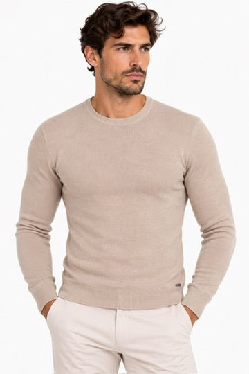 Maglia Girocollo Soft Touch - GIANNI LUPO - Col. Camello  GL33398