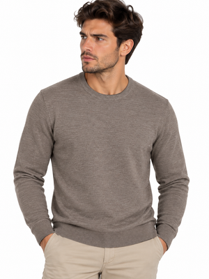 NEW - Maglia Girocollo Doppio Bordo - HAMAKI-HO - Fango