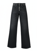SOLOTG. 25-26-27 , DONDUP Jeans Donna Palazzo con Bottoni Gioiello - ART. DP427B Mod. Jacklyn