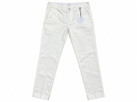 SOLO TG. 46 e 48 , AT.P.CO  Pantalone in Cotone - Slim Fit - Bianco A261SASA45TC506