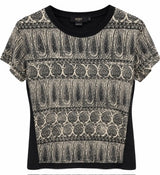 SOLO TG. M - SEVENTY - T-shirt Davanti 100%Seta , Dietro 90% Cotone , 10%Lino