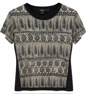 SOLO TG. M - SEVENTY - T-shirt Davanti 100%Seta , Dietro 90% Cotone , 10%Lino