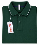 SOLO TG. M - SUN68 Polo - Polo Manica Lunga in Cotone