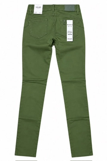 SOLO TG. 25, 27, 33 - JEANS PANTALONE LIUJO Botton UP WF2362T7144 Col. Verde