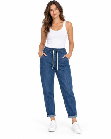 SOLO TG. 25 - JEANS LIUJO con Elastico JOGGER DENIM - UA3128DS030