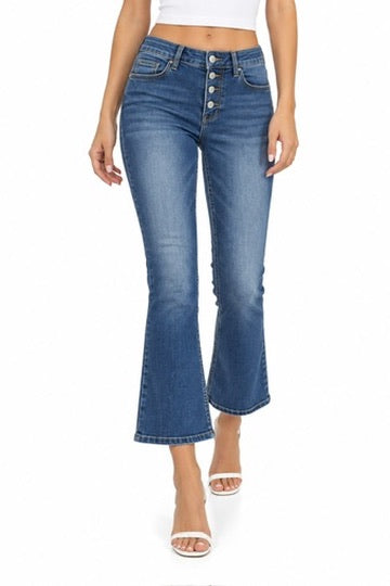 SOLO TG. 32 - JEANS LIUJO con elastico dietro e Bottoni Gioiello Botton UP - UF3130DS041