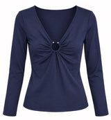 SOLO TG. M - LiuJo - T-shirt in jersey W19118J5562 Col. BLU