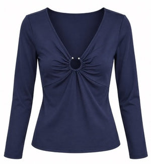 SOLO TG. M - LiuJo - T-shirt in jersey W19118J5562 Col. BLU