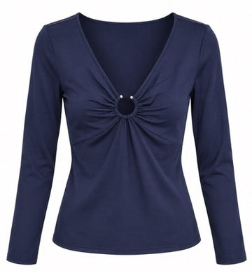 SOLO TG. M - LiuJo - T-shirt in jersey W19118J5562 Col. BLU