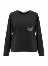 SOLO Tg. XS,S,M - LiuJo - T-shirt in cotone con logo LIUJO - WA4572 - Nero VESTE ABBONDANTE (Copia)