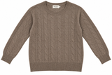 Maglione CASHMERE A TRECCIA Fin.12 - GRIFFAI DGF6962 - Col.Tortora