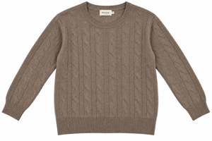 Maglione CASHMERE A TRECCIA Fin.12 - GRIFFAI DGF6962 - Col.Tortora