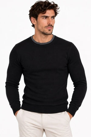 NEW - Maglia Girocollo Doppio Bordo - HAMAKI-HO - Nero