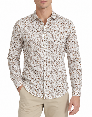 SOLO TG. XXL - Gianni Lupo - Camicia Coreana Cotone - Col. Fantasia GL7768S