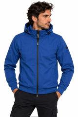 SOLO TG. S e M - UNITY - Giacca a Vento Tecnica con Cappuccio staccabile - Col. Bluette  Cuciture Termosaldate ANTI Acqua e Vento