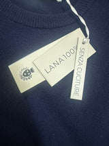 Maglia Invernale 100% LANA SENZA CUCITURE - GRIFFAI - Col. BLU