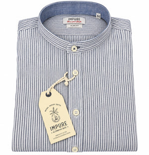 SOLO TG XXL - IMPURE - Camicia Coreana Lino SHL4364
