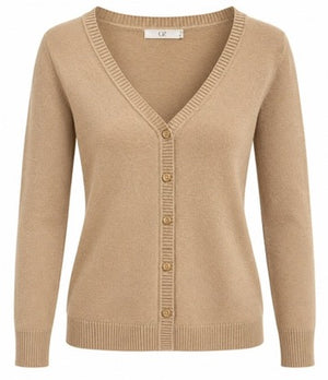 SOLO TG. S e M - Cardigan Donna col. Cammello Q2
