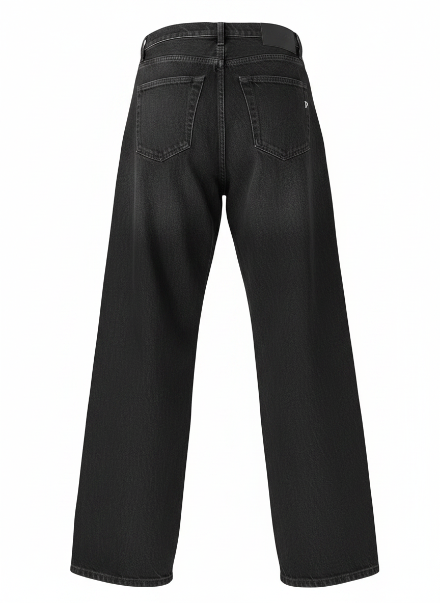SOLOTG. 25-26-27 , DONDUP Jeans Donna Palazzo con Bottoni Gioiello - ART. DP427B Mod. Jacklyn