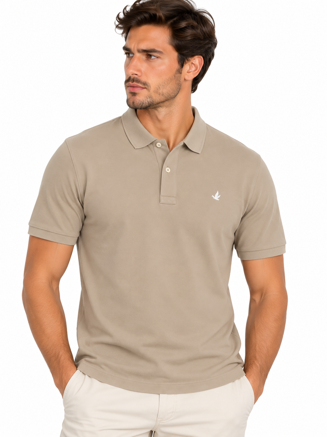 Brooksfield  Polo in Jersey di Cotone - Col. Coloniale