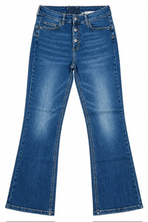 SOLO TG. 32 - JEANS LIUJO con elastico dietro e Bottoni Gioiello Botton UP - UF3130DS041