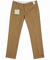 SOLO TG. 46 e 48 , AT.P.CO  Pantalone in Cotone - Slim Fit - Cammello A281SASA45TC506