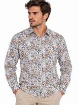 SOLO TG. XL - IMPURE - Camicia Leggera Fantasia Fiori - SHL4357 col. 130