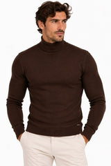 Maglia Collo alto Sottogiacca - GIANNI LUPO - Col. Marrone GL33500