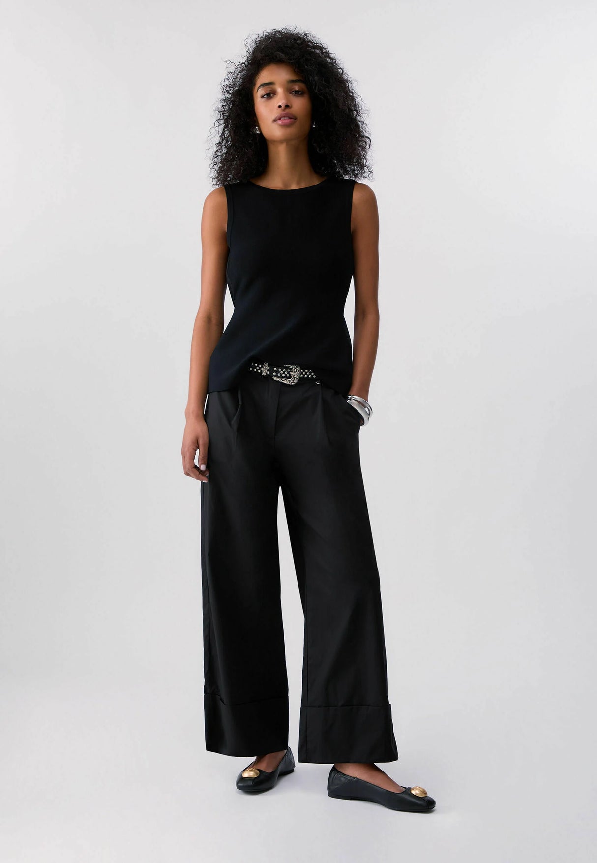 LiuJo - Pantalone con Pence Super Leggero - WA6498 T4853 - Nero