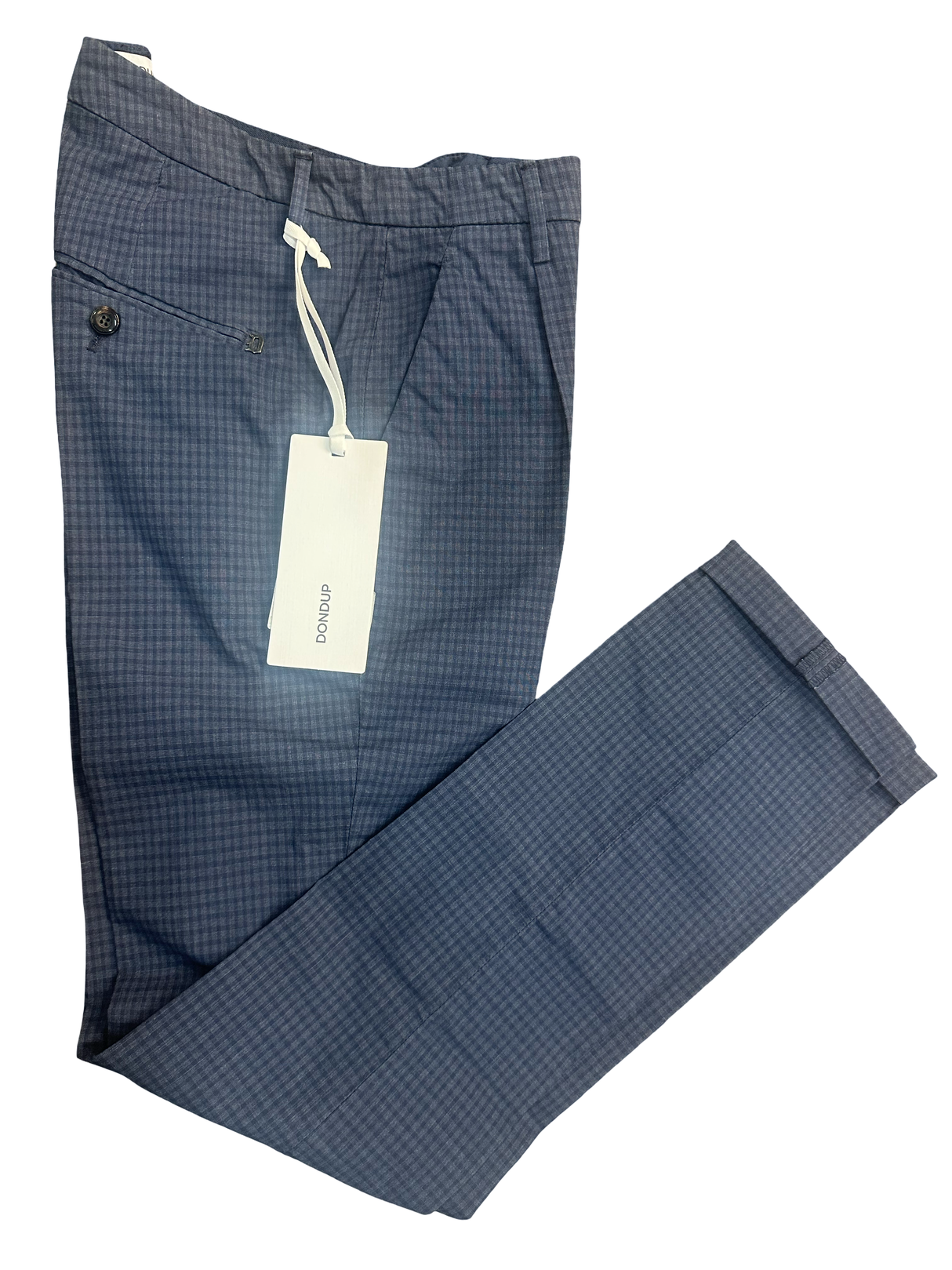 SOLO TG. 31 - DonDup Pantalone leggero Uomo - Cotone Estivo blu