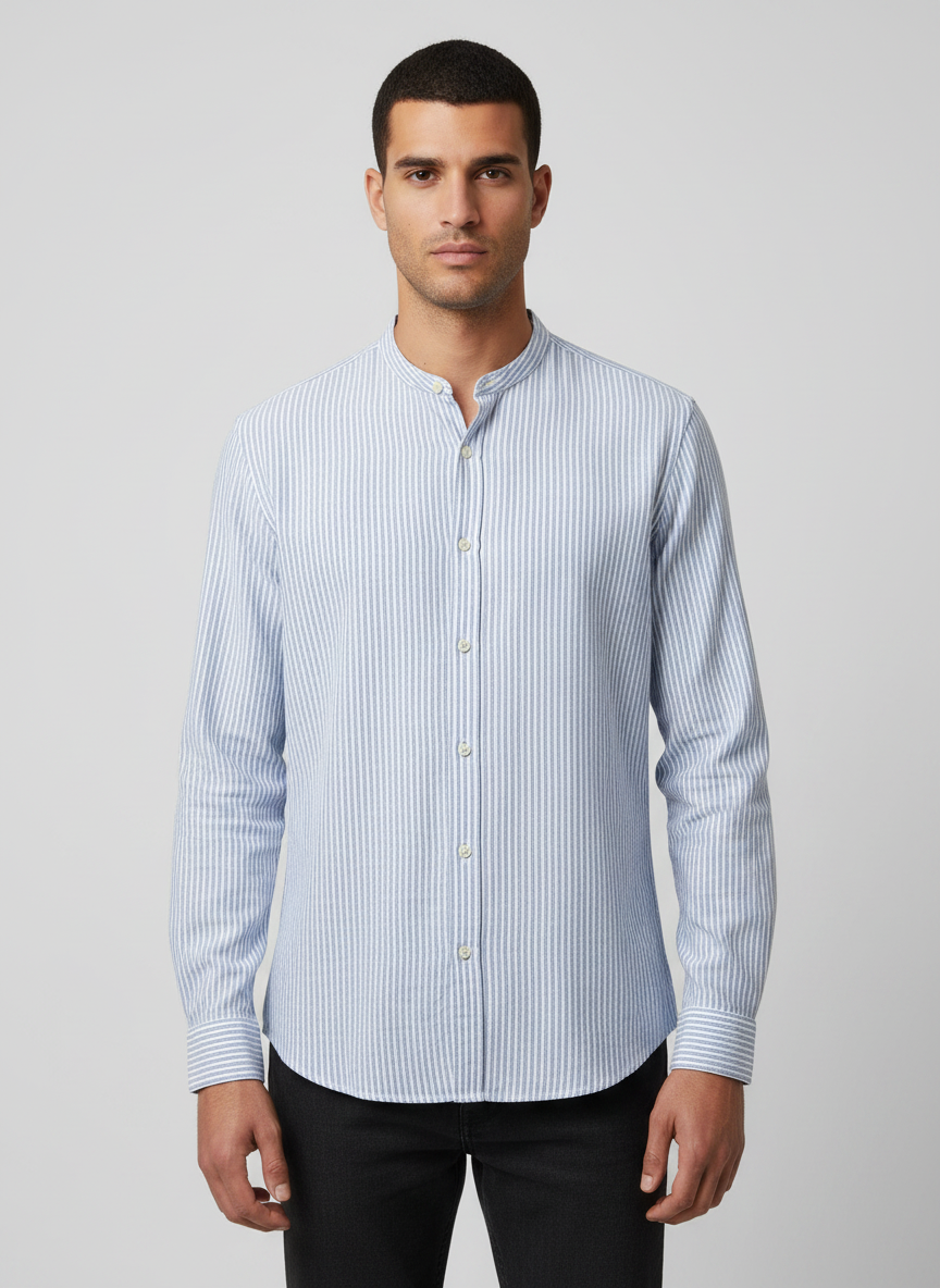 SOLO TG. XL-XXL Fred Mello - Camicia Cotone Leggero Estivo - FM18S01CT  Col. Riga Coreana