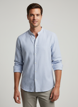 SOLO TG. XL-XXL Fred Mello - Camicia Cotone Leggero Estivo - FM18S01CT  Col. Riga Coreana