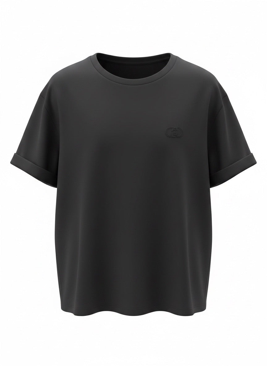 SOLO Tg. M,L,XL - LiuJo - T-shirt in cotone con logo LIUJO - WA5512 - NERA
