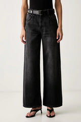 LiuJo - Jeans Lungo Palazzo con Cintura -  UF6186 D0370  NOVITà