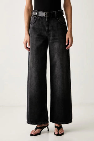 LiuJo - Jeans Lungo Palazzo con Cintura -  UF6186 D0370  NOVITà