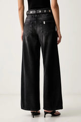 LiuJo - Jeans Lungo Palazzo con Cintura -  UF6186 D0370  NOVITà