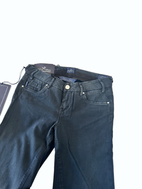 SOLO TG 26  - Tramarossa SARTORIALE - Pantalone taglio Jeans Cotone Elasticizzato - Col. Blu