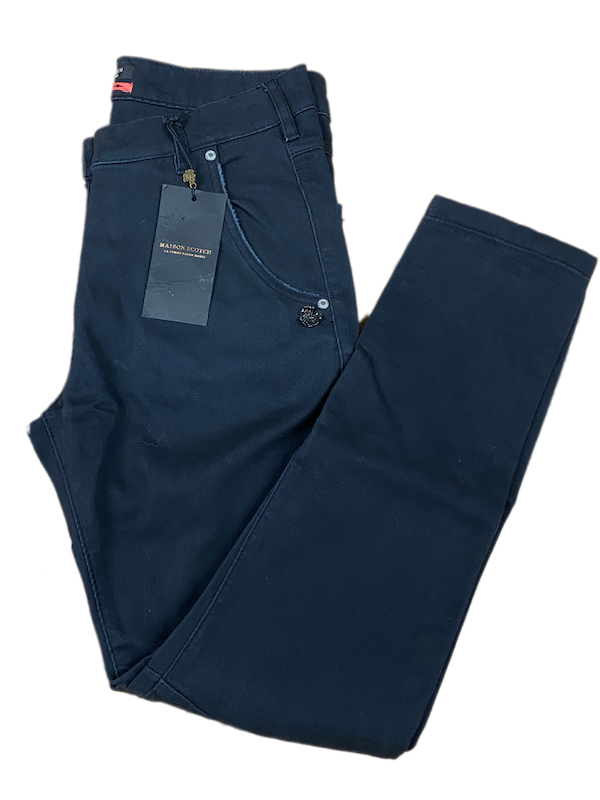 SOLO TG 27 - Jeans Cotone Scotch & Soda - Vita alta/ Cavallo Sceso - 1504500 Nero