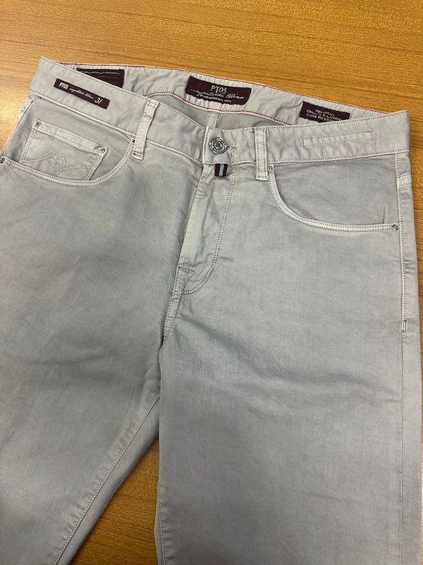 SOLO TG 31,35,36 - PT01 Pantalone di Cotone Slim Fit - Grigio
