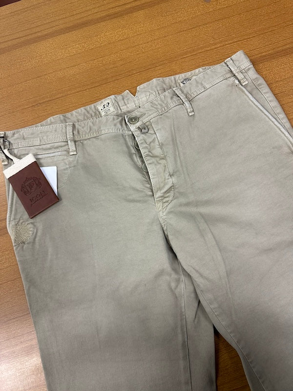 SOLO TG. 52 - ICON Pantalone Cotone Invernale Sartoriale