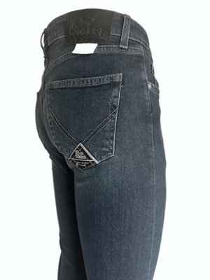 SOLO TG. 31-38-40 Jeans Special Roy Roger's Uomo Mod 517 BLU/BLACK FOXFUN - Slim Fit
