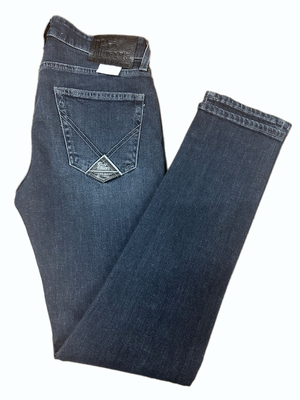 SOLO TG. 31-38-40 Jeans Special Roy Roger's Uomo Mod 517 BLU/BLACK FOXFUN - Slim Fit