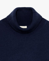 Maglia Collo Alto CASHEMERE + LANA  - GIANNI LUPO - Col. Blu