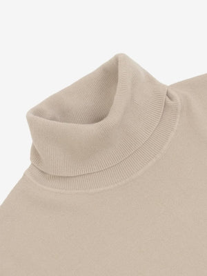 SOLO TG. M,XL - Maglia Dolcevita Soft Touch - GIANNI LUPO - Col. Beige  GL33386