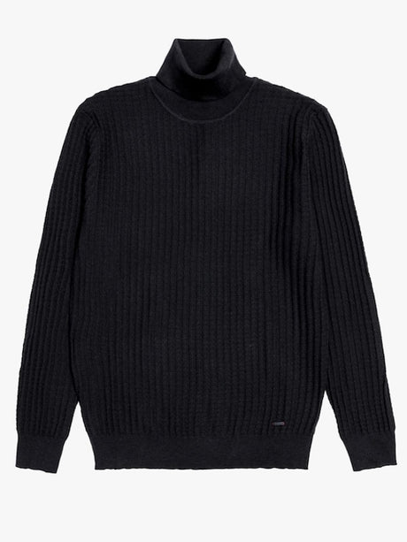 Maglia Sottogiacca Collo Alto TESSUTO LAVORATO - GIANNI LUPO - Col. Nero - GL35072