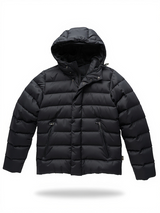 SOLO TG. M , SEVENTY - Piumino IN VERA PIUMA calda con Cappuccio - Colore Blu