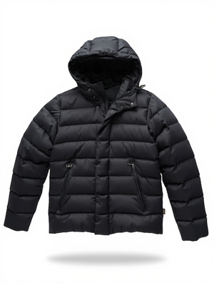 SOLO TG. M , SEVENTY - Piumino IN VERA PIUMA calda con Cappuccio - Colore Blu
