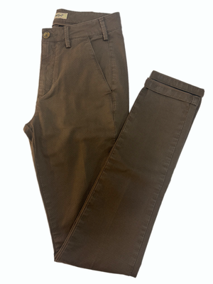 40weft Pantalone - Mod. Melita - Marrone Microfantasia